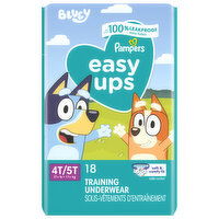 Pampers Training Underwear, Bluey, 4T-5T (37+ lb), Jumbo Pack - 18 Each 