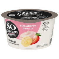 So Delicious Dairy Free Yogurt Alternative, Coconut, Strawberry Banana - 5.3 Ounce 