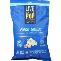 Live Love Pop Popcorn, Sea Salt - 4.4 Ounce 