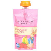 Pumpkin Tree Fruit Puree, Organic, Strawberry & Banana - 4 Ounce 