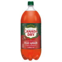 Canada Dry Cherry Ginger Ale, Fruit Splash - 2.1 Quart 