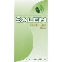 Salem Cigarettes, Refreshing Menthol, Gold 100's Box - 20 Each 