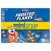 Frosted Flakes Cereal Snack, Cinnamon French Toast, Crispy, Mini Snax - 10 Each 