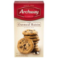 Archway Cookies, Soft, Oatmeal Raisin, Homestyle - 9.25 Ounce 