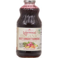 Lakewood Juice, Organic, Beet Ginger Turmeric - 32 Fluid ounce 