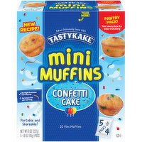 Tastykake Confetti Cake Mini Muffins, Portable and Shareable, Confetti Muffins - 5 Each 