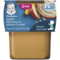 Gerber Apple Banana with Mixed Cereal Baby Food