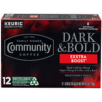 Community Coffee A high caffeine blend of super charged coffee with a kick - 12 Each