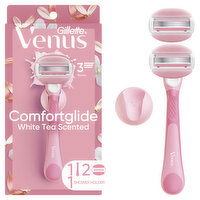 Venus ComfortGlide White Tea Women's Razor Handle + 2 Blade Refills