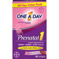 One A Day Multivitamin, Prenatal 1, Value Pack, Softgels