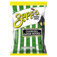 Zapp's Potato Chips, Cajun Dill, New Orleans Kettle Style - 4.75 Ounce 