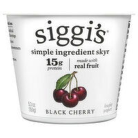 Siggi's Yogurt, Black Cherry, Lowfat