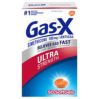 Gas-X Antigas, Ultra Strength, 180 mg, Softgels - 50 Each 