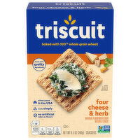 TRISCUIT Triscuit Four Cheese and Herb Whole Grain Wheat Crackers, 8.5 oz