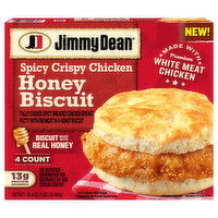 Jimmy Dean Honey Biscuit, Spicy Crispy Chicken