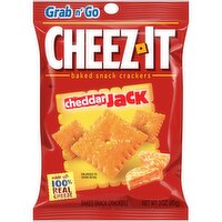 Cheez-It Cheese Crackers, Cheddar Jack, Grab and Go - 3 Ounce