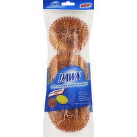 Dawn Scrubbers, 100% Copper Mesh - 3 Each 