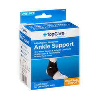 Topcare Adjustable Neoprene Moderate Ankle Support, One Size