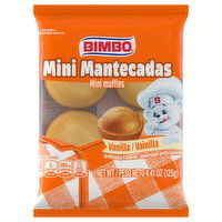 Bimbo Muffins, Vanilla, Mini - 4.41 Ounce 