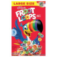 Froot Loops Cereal, Natural Fruit Flavors, Large Size - 13.2 Ounce 