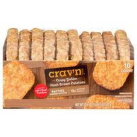 Crav'n Flavor Hash Brown Potatoes, Golden, Crispy, Patties - 10 Each