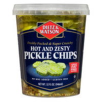 Dietz & Watson Hot & Zesty Pickle Chips - 32 Fluid ounce 