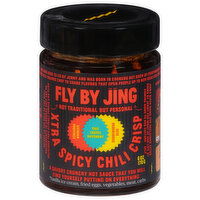 Fly by Jing Hot Sauce, Xtra Spicy Chili Crisp - 6 Ounce 