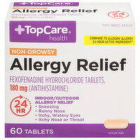 TopCare Allergy Relief, Non-Drowsy, 180 mg, Tablets