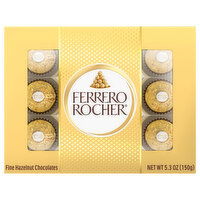 Ferrero Rocher Chocolates, Fine Hazelnut - 5.3 Ounce 