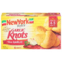 New York Bakery Garlic Knots, Hand-Tied - 6 Each 