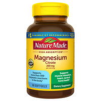 Nature Made Magnesium Citrate, High Absorption, 250 mg, Softgels - 60 Each 