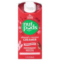 Nutpods Creamer, Almond + Coconut, Peppermint Mocha, Unsweetened - 11.2 Fluid ounce 