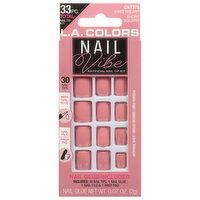L.A. Colors Nail Tip Kit, Short Square, Sweetheart - 1 Each