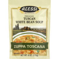 Alessi White Bean Soup, Premium, Tuscan, Zuppa Toscana - 6 Ounce 