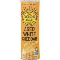 The Good Crisp Company Potato Crisps, Gluten Free, Aged White Cheddar - 5.6 Ounce