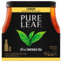 Pure Leaf Tea, Brewed, Real, Lemon - 6 Each 