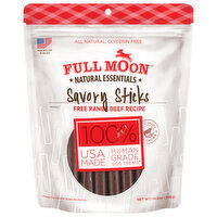 Full Moon Dog Treats, Savory Sticks, Free Range Beef Recipe - 14 Ounce 