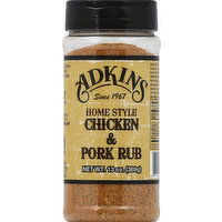 Adkins Chicken & Pork Rub, Home Style - 13 Ounce 