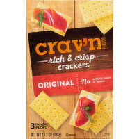 Crav'n Flavor Crackers, Original, Rich & Crisp,