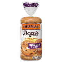 Thomas' Pre-Sliced Cinnamon Raisin Bagels - 6 Each