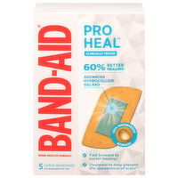 Band-Aid Adhesive Bandages, Large - 5 Each 