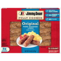 Jimmy Dean Jimmy Dean® Fully Cooked Original Pork Breakfast Sausage Links, 12 Count - 12 Each 