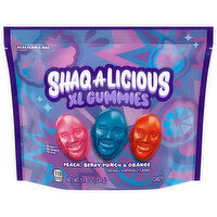 Shaq-A-Licious Candy, Peach, Berry Punch & Orange, XL Gummies - 11.8 Ounce
