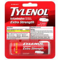 Tylenol Acetominophen, Extra Strength, 500 mg, Caplets