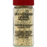 Morton & Bassett Onion, Granulated, with Parsley - 2.3 Ounce 