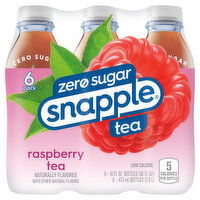 Snapple Tea, Zero Sugar, Raspberry, 6 Pack - 6 Each 