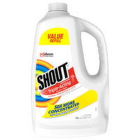 Shout Laundry Stain Remover, Triple-Acting, Value Refill - 60 Fluid ounce 