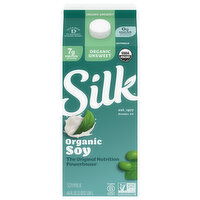 Silk Soymilk, Organic, Unsweet - 64 Fluid ounce 