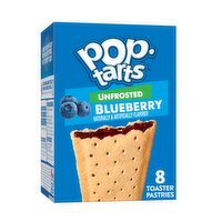 Pop-Tarts Toaster Pastries, Unfrosted Blueberry - 13.5 Ounce