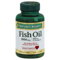 Nature's Bounty Fish Oil, 1000 mg, Coated Softgels - 120 Each 